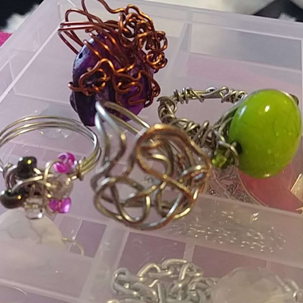 GREAT DEAL! 4-Beautiful Handcrafted Rings! Silver